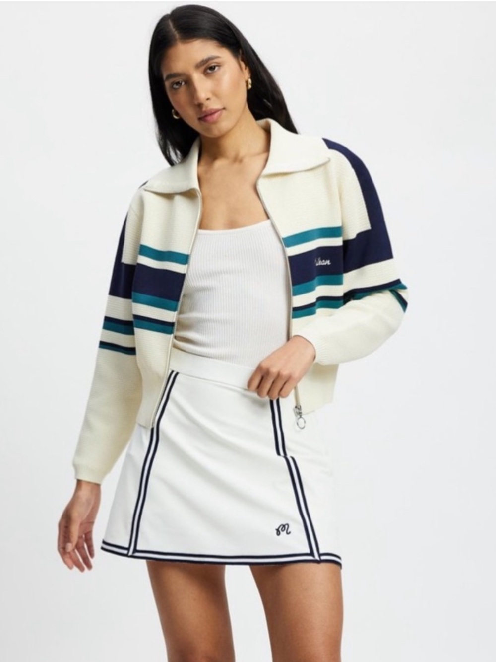 Malbon Simona Golf Zip Up Jacket